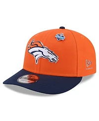 New Era Big Boys and Girls Orange/Navy Denver Broncos 2026 Nfl Draft Pre-Curved 9FIFTY Snapback Hat