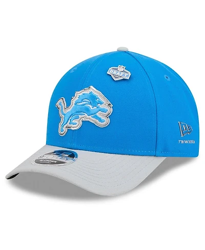 New Era Men's Blue/Silver Detroit Lions 2026 Nfl Draft 9FORTY M-Crown Adjustable Hat