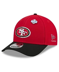 New Era Men's Scarlet/Black San Francisco 49ers 2026 Nfl Draft 9FORTY M-Crown Adjustable Hat