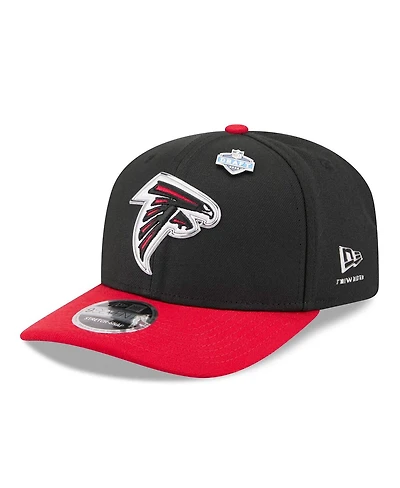 New Era Men's Black/Red Atlanta Falcons 2026 Nfl Draft 9SEVENTY Adjustable Hat