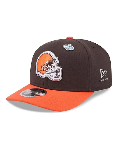 New Era Men's Brown/Orange Cleveland Browns 2026 Nfl Draft 9SEVENTY Adjustable Hat