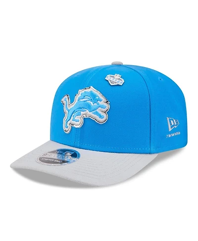 New Era Men's Blue/Silver Detroit Lions 2026 Nfl Draft 9SEVENTY Adjustable Hat
