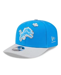 New Era Men's Blue/Silver Detroit Lions 2026 Nfl Draft 9SEVENTY Adjustable Hat