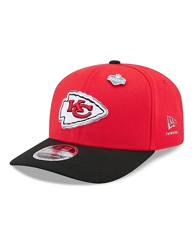 New Era Men's Red/Black Kansas City Chiefs 2026 Nfl Draft 9SEVENTY Adjustable Hat