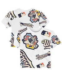 Outerstuff Baby Boys and Girls White Milwaukee Brewers 2026 City Connect Game Day T-Shirt