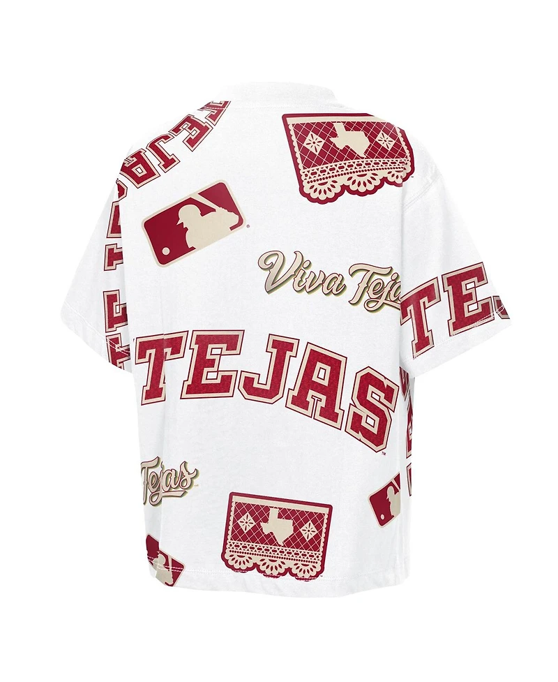 Outerstuff Big Boys and Girls White Texas Rangers 2026 City Connect Circus Catch T-Shirt