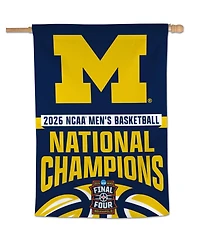 Wincraft Michigan Wolverines 2026 Ncaa Men's Basketball National Champions 28" x 40" Single-Sided Vertical Banner