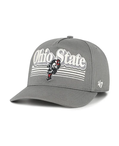 '47 Brand Men's Gray Ohio State Buckeyes Script Fade Hitch Adjustable Hat