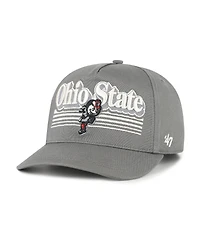 '47 Brand Men's Gray Ohio State Buckeyes Script Fade Hitch Adjustable Hat
