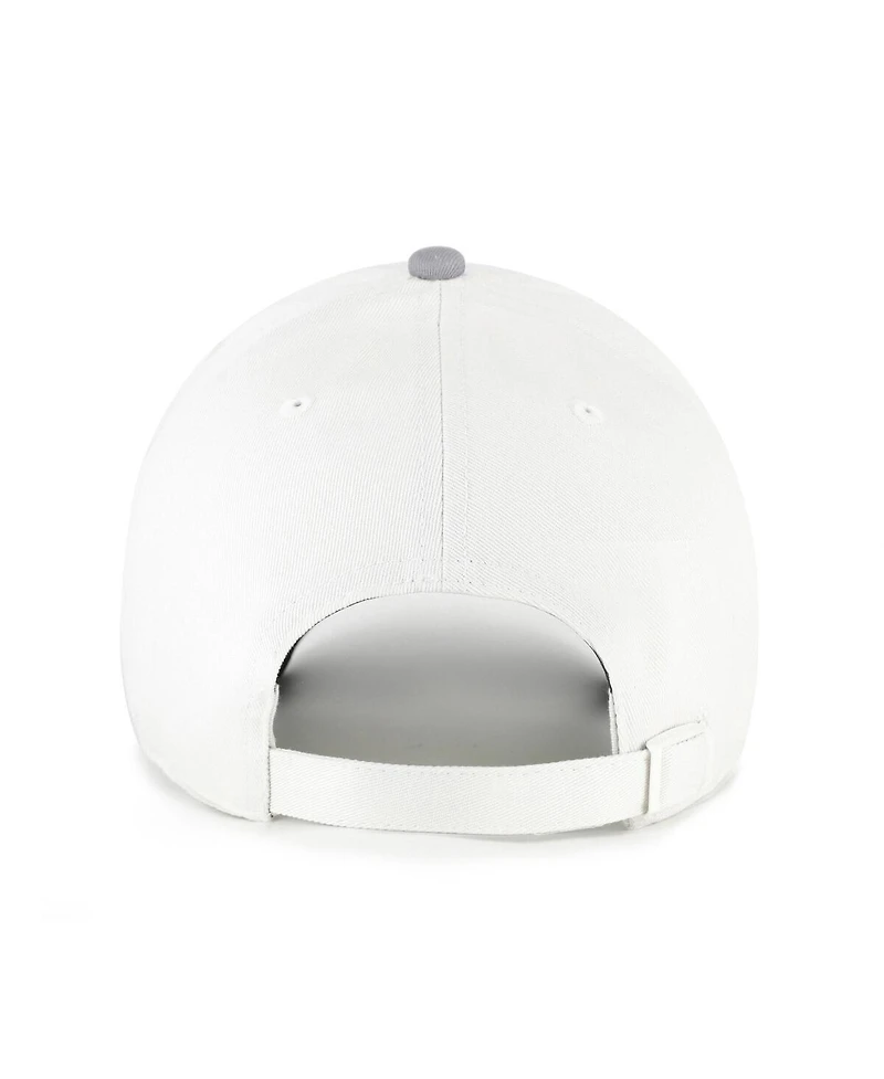 '47 Brand Men's and Women's White/Silver Las Vegas Aces Contemporary Two-Tone Clean Up Adjustable Hat
