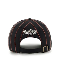 '47 Brand x Rawlings Men's Black Baltimore Orioles Pinstripe Hitch Adjustable Hat