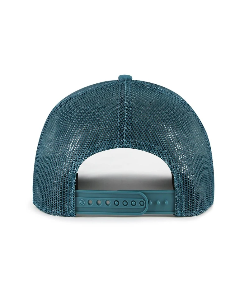 '47 Brand Men's Teal Los Angeles Dodgers Contemporary Hitch Adjustable Trucker Hat