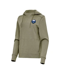 Antigua Women's Olive Buffalo Sabres Justice Pullover Hoodie