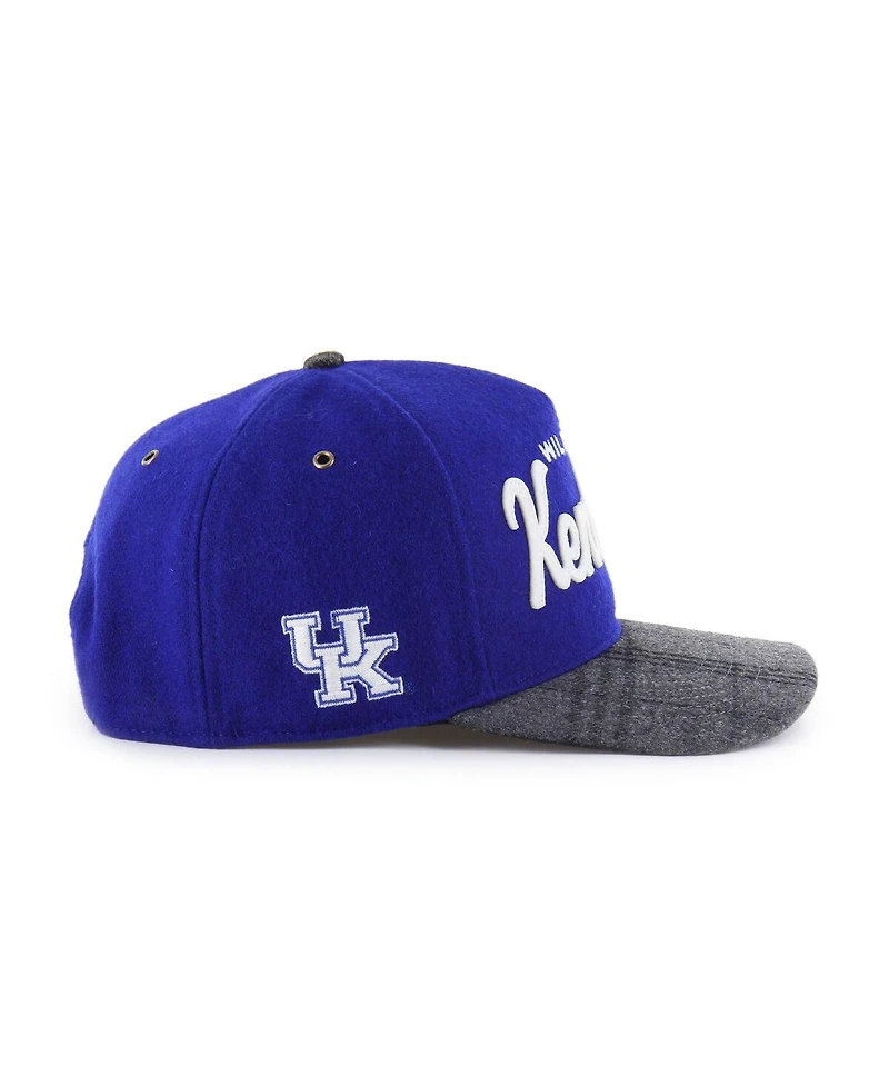 '47 Brand Men's and Women's Royal Kentucky Wildcats Windowpane Plaid Collection Hitch Adjustable Hat