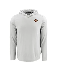 Cutter & Buck Men's Gray Iowa State Cyclones Coastline Epic Comfort Eco Long Sleeve Hoodie T-Shirt