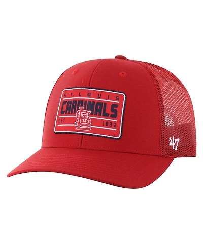 '47 Brand Men's Red St. Louis Cardinals Hardline Trucker Adjustable Hat