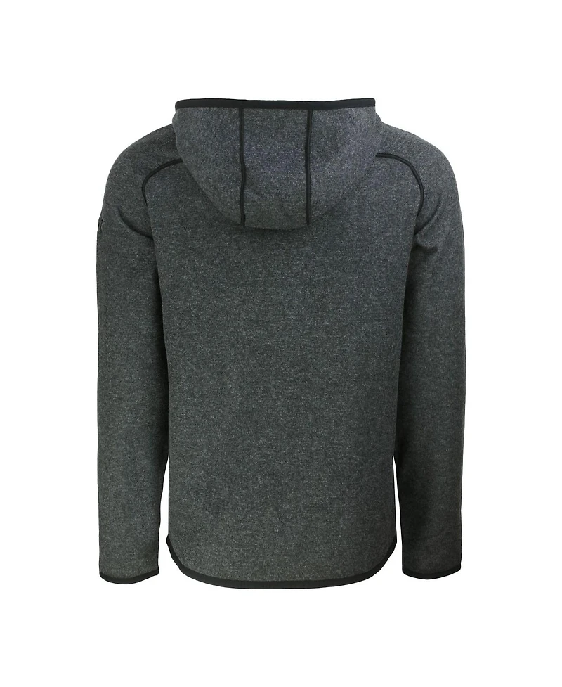 Cutter & Buck Men's Heather Charcoal San Francisco Giants Mainsail Full-Zip Hooded Jacket