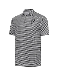 Antigua Men's Black San Antonio Spurs Skills Polo Shirt