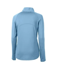 Cutter & Buck Women's Carolina Blue North Carolina Tar Heels Alumni Adapt Eco Knit Stretch Half-Zip Pullover Top