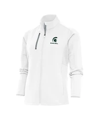 Antigua Women's White Michigan State Spartans Basketball Generation Full-Zip Jacket