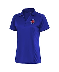 Antigua Women's Royal Chicago Cubs Logo Tribute Polo Shirt