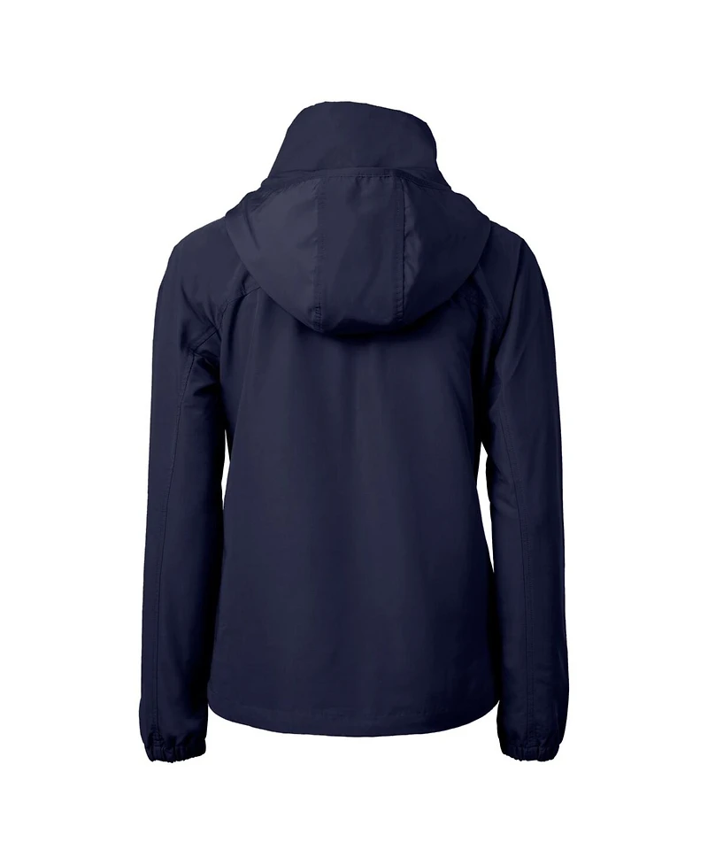 Cutter & Buck Women's Navy Yale Bulldogs Charter Eco Half-Zip Anorak Jacket