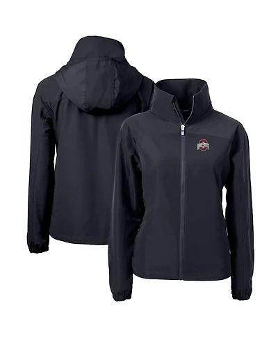 Cutter & Buck Women's Black Ohio State Buckeyes Charter Eco Full-Zip Jacket