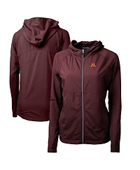 Cutter & Buck Women's Maroon Minnesota Golden Gophers Adapt Eco Knit Full-Zip Hoodie