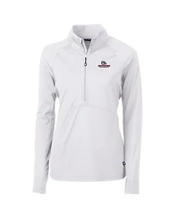 Cutter & Buck Women's White Gonzaga Bulldogs Adapt Eco Knit Half-Zip Pullover Jacket