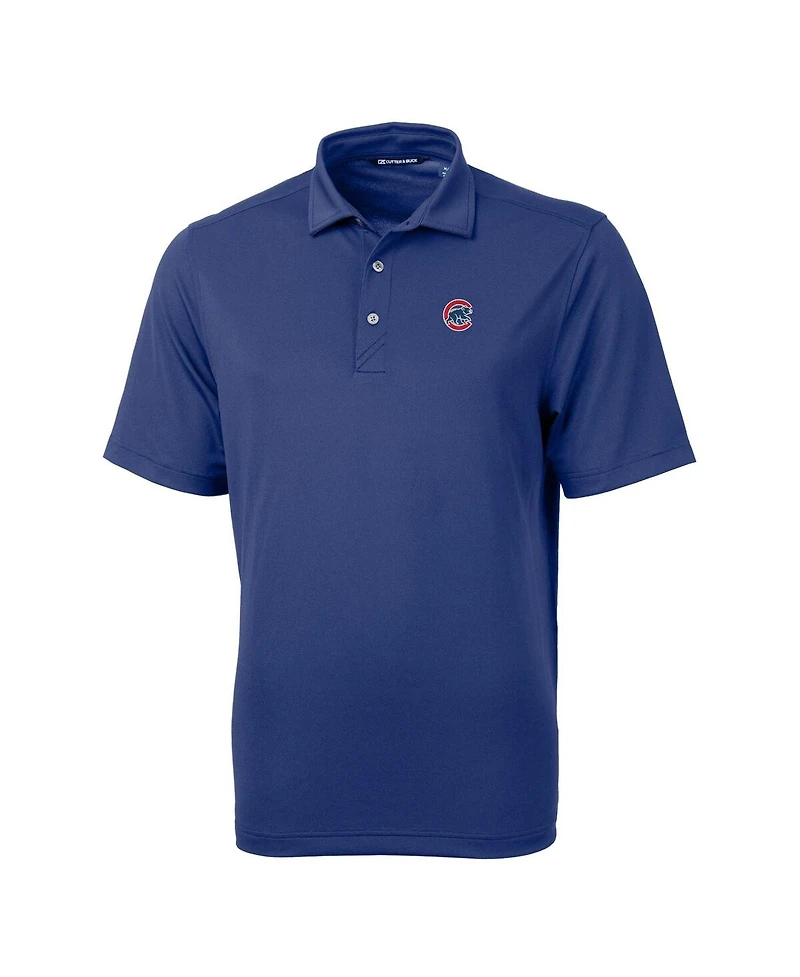 Cutter & Buck Men's Royal Chicago Cubs Big Tall Virtue Eco Pique Polo Shirt