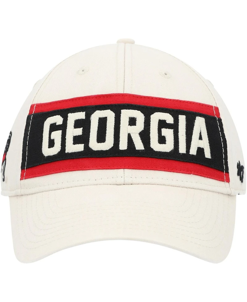 '47 Brand Men's Cream Georgia Bulldogs Crossroad Mvp Adjustable Hat