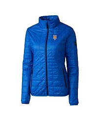 Cutter & Buck Women's Royal New York Mets Rainier PrimaLoft Eco Full-Zip Puffer Jacket