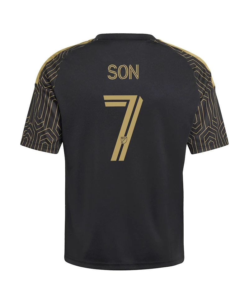 Adidas Big Boys and Girls Son Heung-Min Black Lafc 2026 Primary Kit Replica Jersey