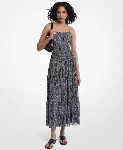 Michael Kors Women's Smocked Midi Dress