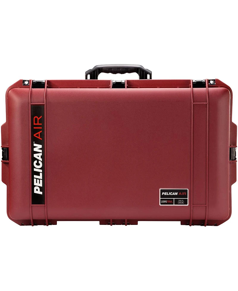 Pelican 1595TRVL Wheeled Waterproof Air Travel Case with Lid Organizer and Packing Cubes, Oxblood