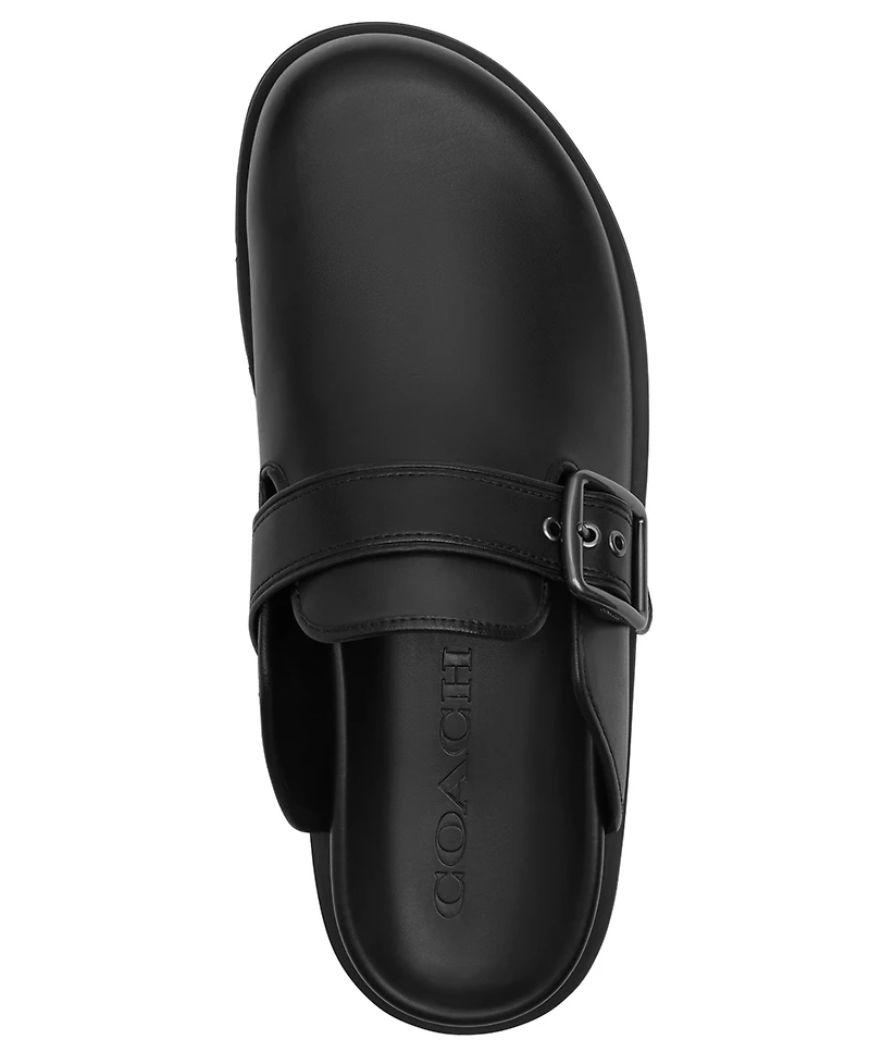 Coach Men's Slip-on Leather Clogs