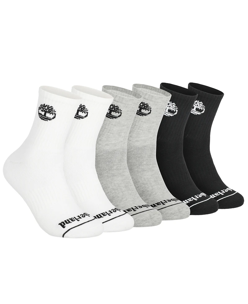 Timberland Men's 6-Pack Millboro High Quarter Sock
