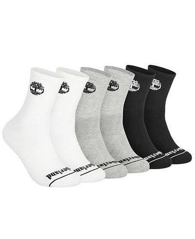 Timberland Men's 6-Pack Millboro High Quarter Sock