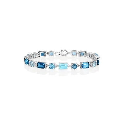 Simona Multi-Stone Bracelet in Sterling Silver