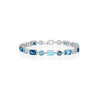 Simona Multi-Stone Bracelet in Sterling Silver
