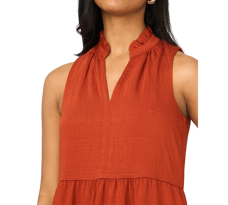 Msk Women's V-Neck Sleeveless Dress