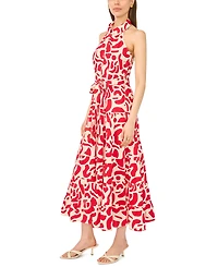 Msk Women's Button-Front Sleeveless Dress
