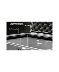 Pelican 1200 Watertight Mini-s Hard Case, Bundle with Special Application Panel Frame Kit