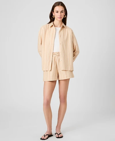 French Connection Women's Stripe Pull-On Shorts