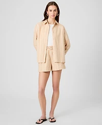 French Connection Women's Stripe Pull-On Shorts