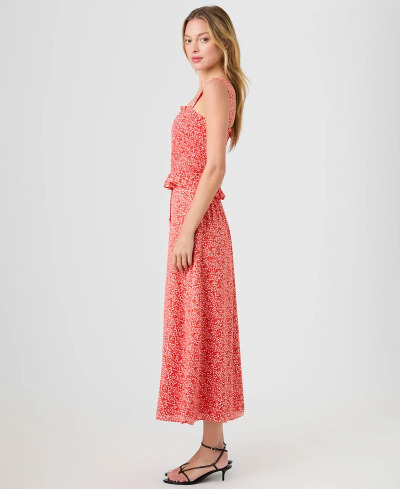 French Connection Women's Floral Print Smocked Top