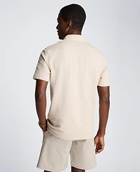 Kenneth Cole Men's Seersucker Polo Collar Shirt