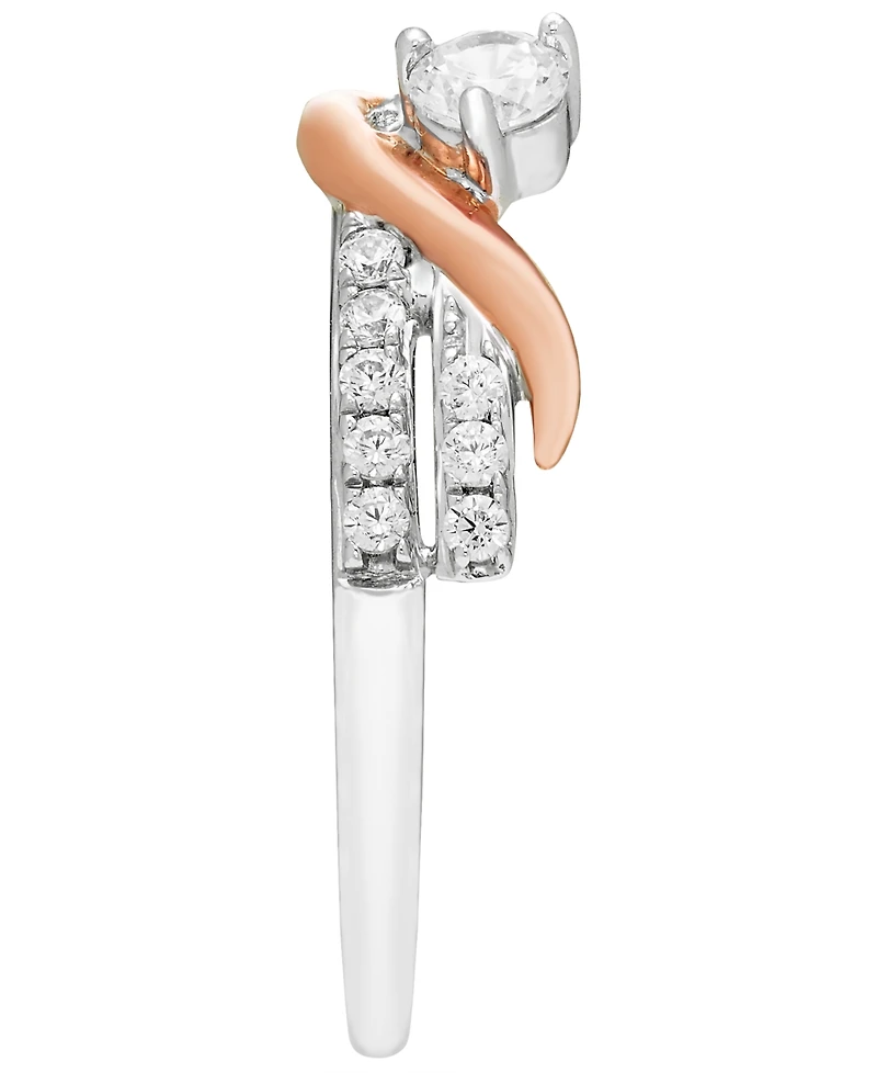 Macy's Diamond Ring Guard (1/2 ct. t.w.) in 14k Two-Tone Gold