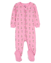 Leveret Baby Girls One-Piece Cotton Sleep and Play Footed Pajamas - Cute Playful Prints