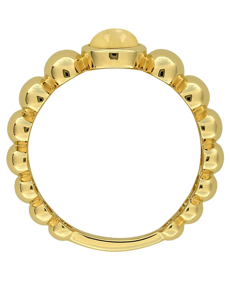 Macy's Citrine (3/4 ct. t.w.) Ring 18k Gold Flash Plated Sterling Silver